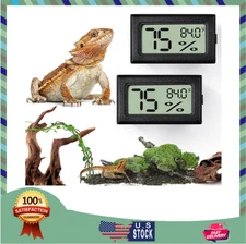 Palksky Bearded Dragon Tank Accessories, 2PCS Reptile Terrarium Thermometer...
