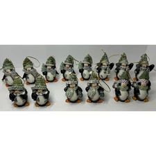 Set of 14 Penguin Christmas Ornaments Holiday Decor Festive Home Decoration