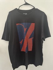 Image of Calvin Klein Men's Graphic Tee Black with Abstract Design XL, NEW
