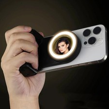 Magnetic Phone Camera Grip with Selfie Fill Light, Smartphone Shooting Holder...