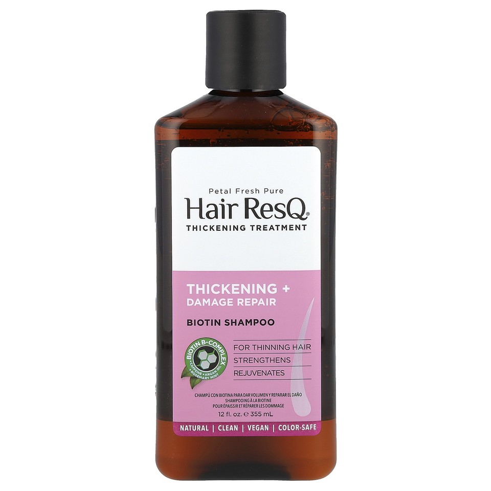 Hair ResQ®, Biotin Shampoo, Thickening + Damage Repair, 12 fl oz (355 ml)
