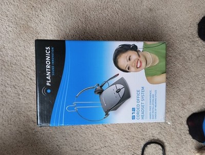 plantronics s12 corded telephone headset