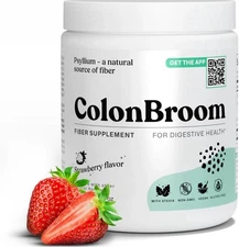 ColonBroom Digestive Health Fiber Supplement 8.04 oz Strawberry (NEW SEALED)