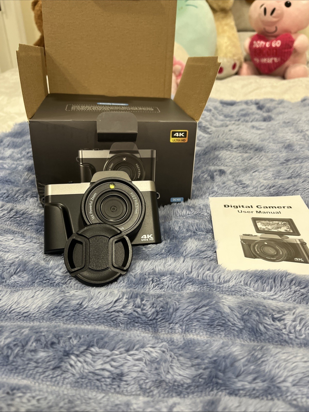4K Digital Camera with Flash & Selfie, 48MP Camera for Photography with...