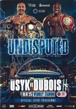 OLEKSANDR USYK SIGNED USYK DUBOIS UNDISPUTED PROGRAMME (ACG CERT AG25417)