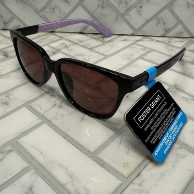 NWT Foster Grant Sunglasses AVC 23 523 BLK Advanced Comfort 100% UVA-UVB