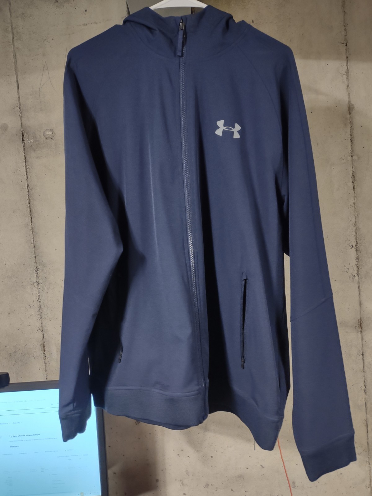 Under Armour Cold Gear - Men's Full Zip Hooded Jacket - Dark