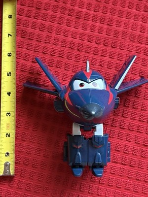 Rare Super Wings - 5'' Transforming Agent Chase Airplane Toys Action Figure Plane