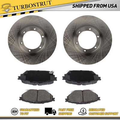 Front OE Brake Rotors Brake Pads For 12-14 Mitsubishi Fuso Canter FE160 FE180