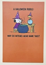 Peanuts "Snoopy"/ Halloween Greeting Card / (+ Envelope 7x5")