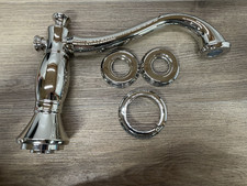 Delta T2797-PNLHP Cassidy Deck Mounted Roman Tub Filler Trim READ 