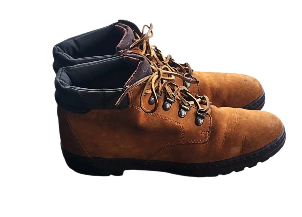 Vintage Timberland Euro Hiker Boots Brown Leather Mens 8.5M 90s Classic Hiking Vintage Timberland Euro Hiker Leather Camp | Mercari main image 4