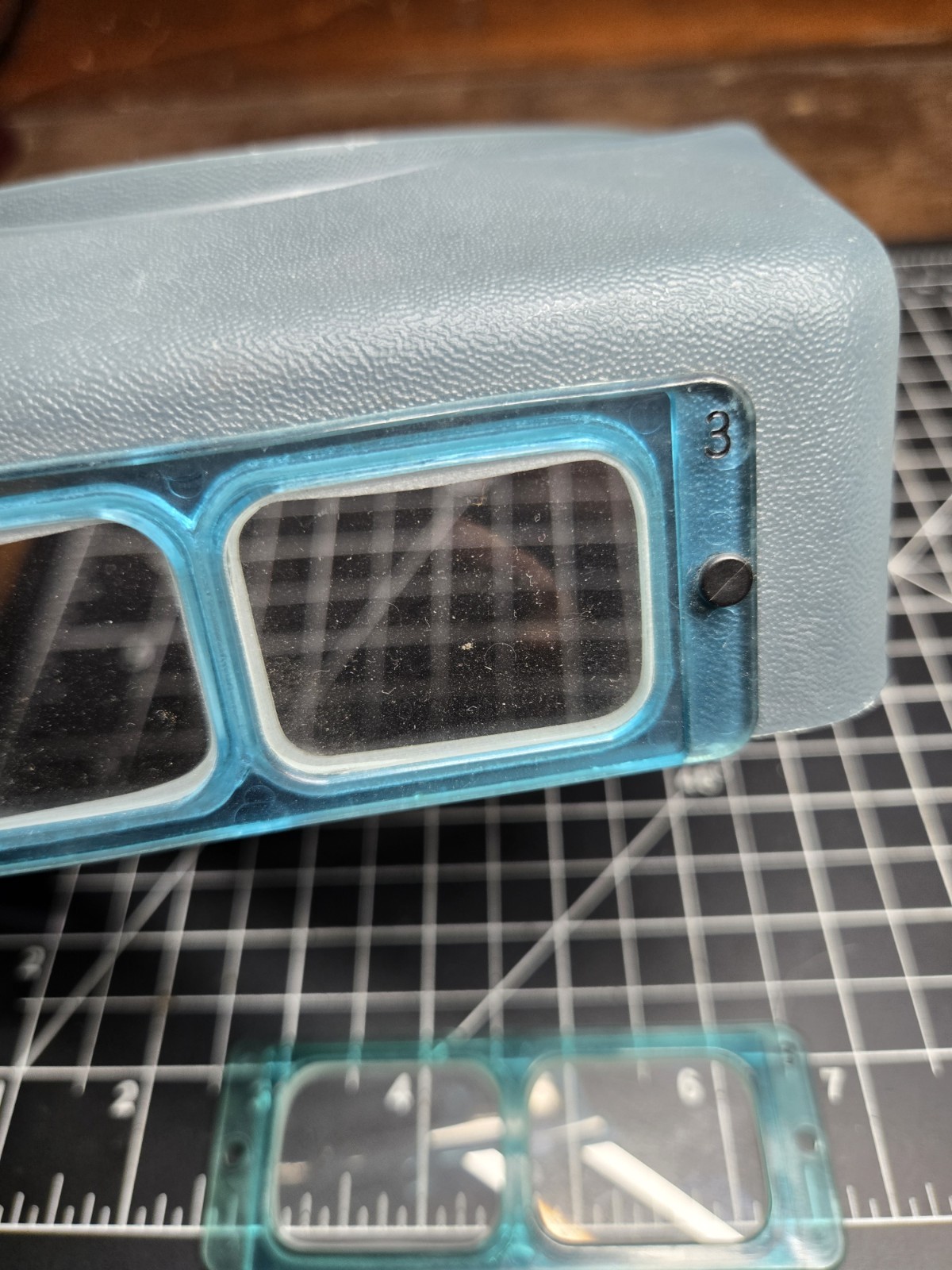 Donegan Optical Opti Visor DA-3 Headband Magnifier Vintage USA Made jeweler