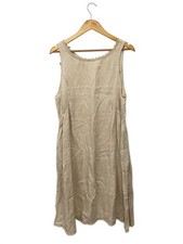 nest Robe Sleeveless Dress - Linen BEG Plain
