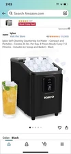 Self-Cleaning Countertop Ice Maker - Compact and Portable - Creates 26 lbs. P...