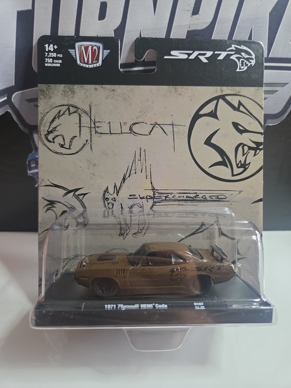 NIB 2024 M2 Machines Auto-Drivers 1:64 1971 Plymouth Hemi Cuda SRT. B15