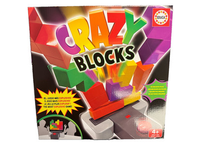 Educa Crazy Blocks Fast Action Family Skill Game Kids Blocks Game (20089)