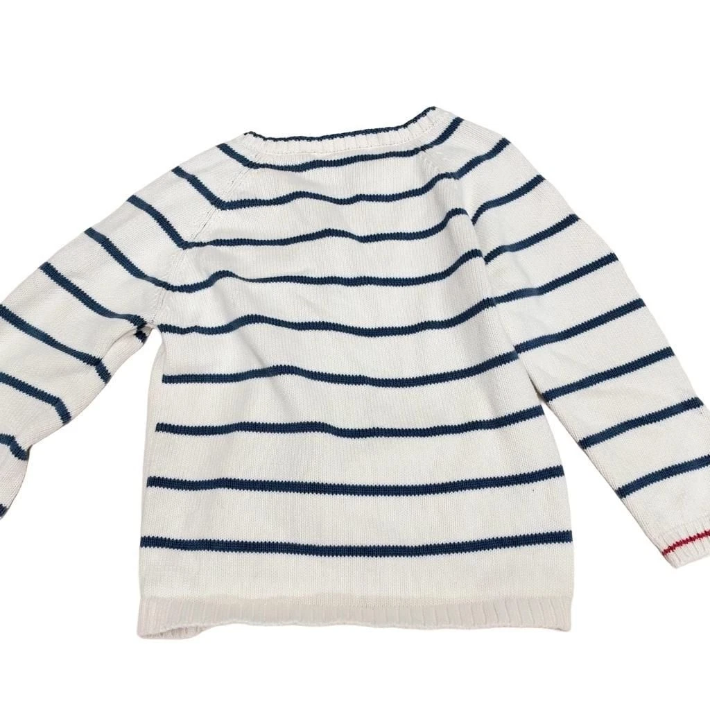 Kids Girl Hello Baby Cardigan White Striped Cat 130 7-8Yrs
