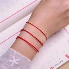 Red Adjustable Cord Lucky Bracelets Beach Jewelry Waterproof Charm Bracelets