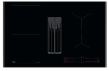 AEG TH84CB03FB 80cm Induction Hob With Extractor Bridge Function Black