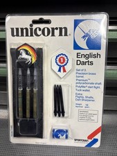 New Vintage Unicorn 18g Brass English Darts Sportcraft Model 71460 