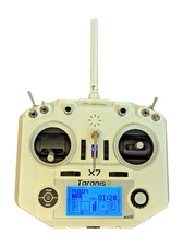 Frsky Taranis Q X7 Access 2.4G 24CH Radio Transmitter No Battery (White) pwrs on