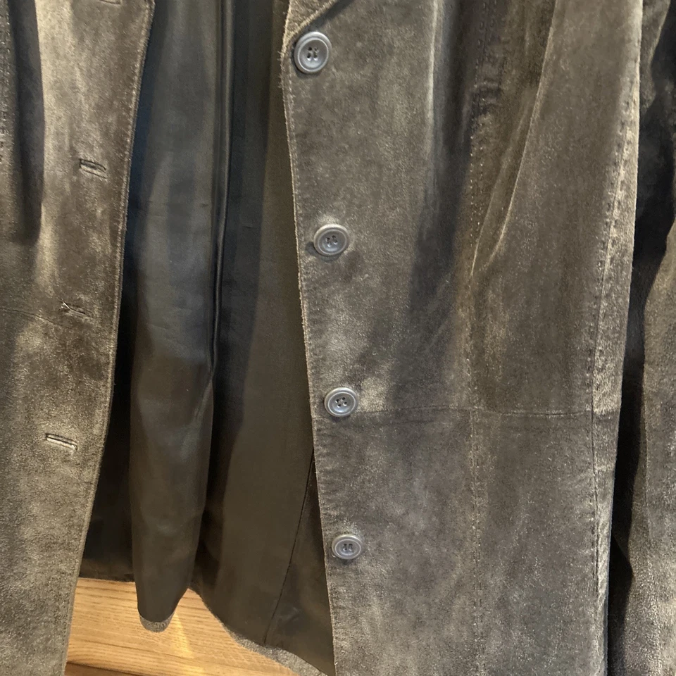 Blazer/Chaqueta Vintage Liz Claiborne Marrón Gamuza Y2K Talla L Foto 4 de 4