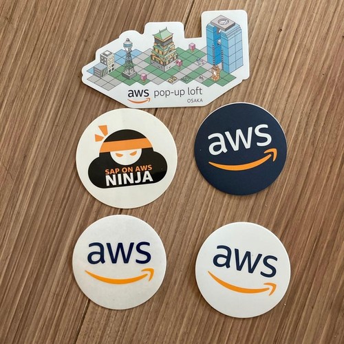 AWS sticker sticker set of 5 novelty #2c6ee9 | eBay