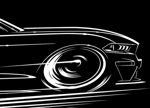 Big Banner '18-'21 Mustang Art GT Ford 2018 2019 2020 2021 S550 Shop Sign Poster - Picture 3 of 24