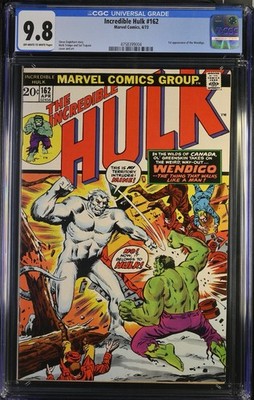 Incredible Hulk #162 CGC 9.8 1st Appearance Of The Wendigo  Marvel Comics 1973