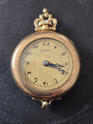 Bulova Vintage 15 Jewel Open Face Pocket Watch Pendant Rare!! | eBay