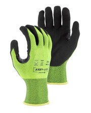 Majestic 35-7466-2XL Cut-Less Korplex Glove with Premium Foam Palm, 18g, ANSI A4