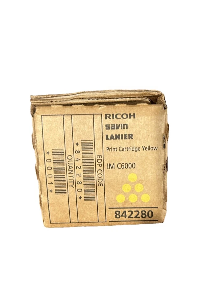 ПОДЛИННЫЙ RICOH SAVIN LANIER ЖЕЛТЫЙ ТОНЕР IM C6000 842280 БЕСПЛАТНАЯ ДОСТАВКА - НОВЫЙ - Изображение 4 из 4