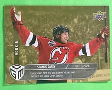 Seamus Casey 2024-25 Upper Deck Game Dated GOLD PARALLEL Rookie #2 /100 DEVILS