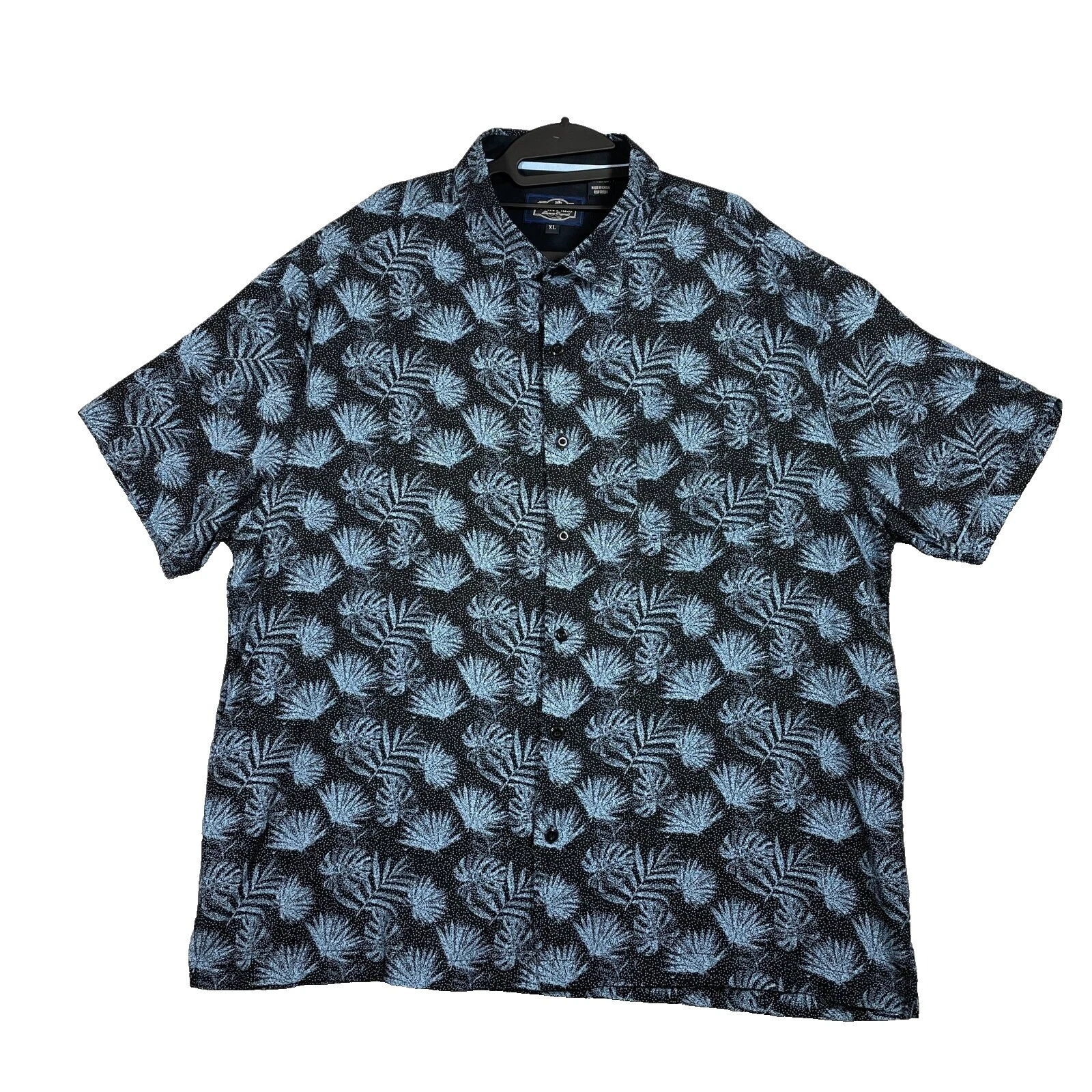 Nat Nast Short Sleeve Casual Button-Down Shirts for Men