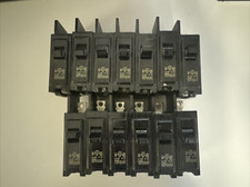 LOT OF 13 - BQ1-B020 ITE 20 AMP 1 POLE CIRCUIT BREAKERS item 137 