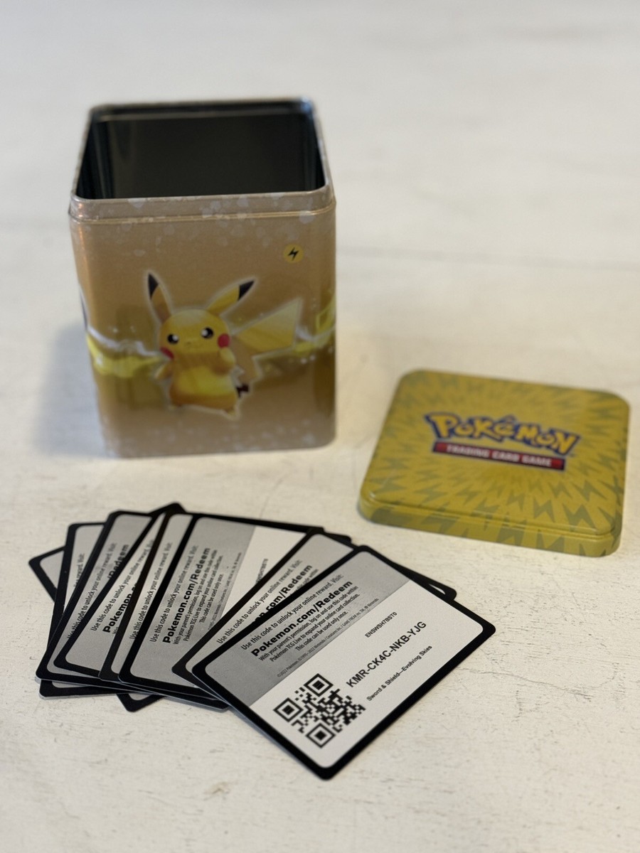 Pokmon Tin Bundle With 3 Storage Containers And 8 Booster Pack's Worth Of  Cards | eBay