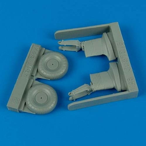 Quickboost 48260 1/48 Junkers Ju 87 Stuka uncovered wheels II for Hasegawa - Picture 2 of 2