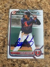 Carlos Aguiar Signed 2022 Bowman Prospects Rc Auto Minnesota Twins BP-1