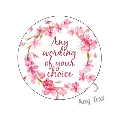 EYEDEEDESIGN Personalised business wedding handmade homemade craft party Stickers label 1303e