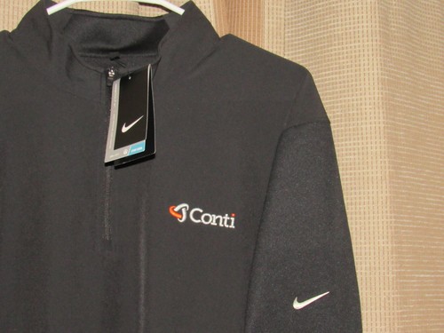 NWT New NIKE GOLF Mens Large Black Dri 