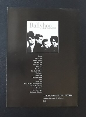 ECHO & THE BUNNYMEN BALLYHOO 1997 Original Music Press Advert