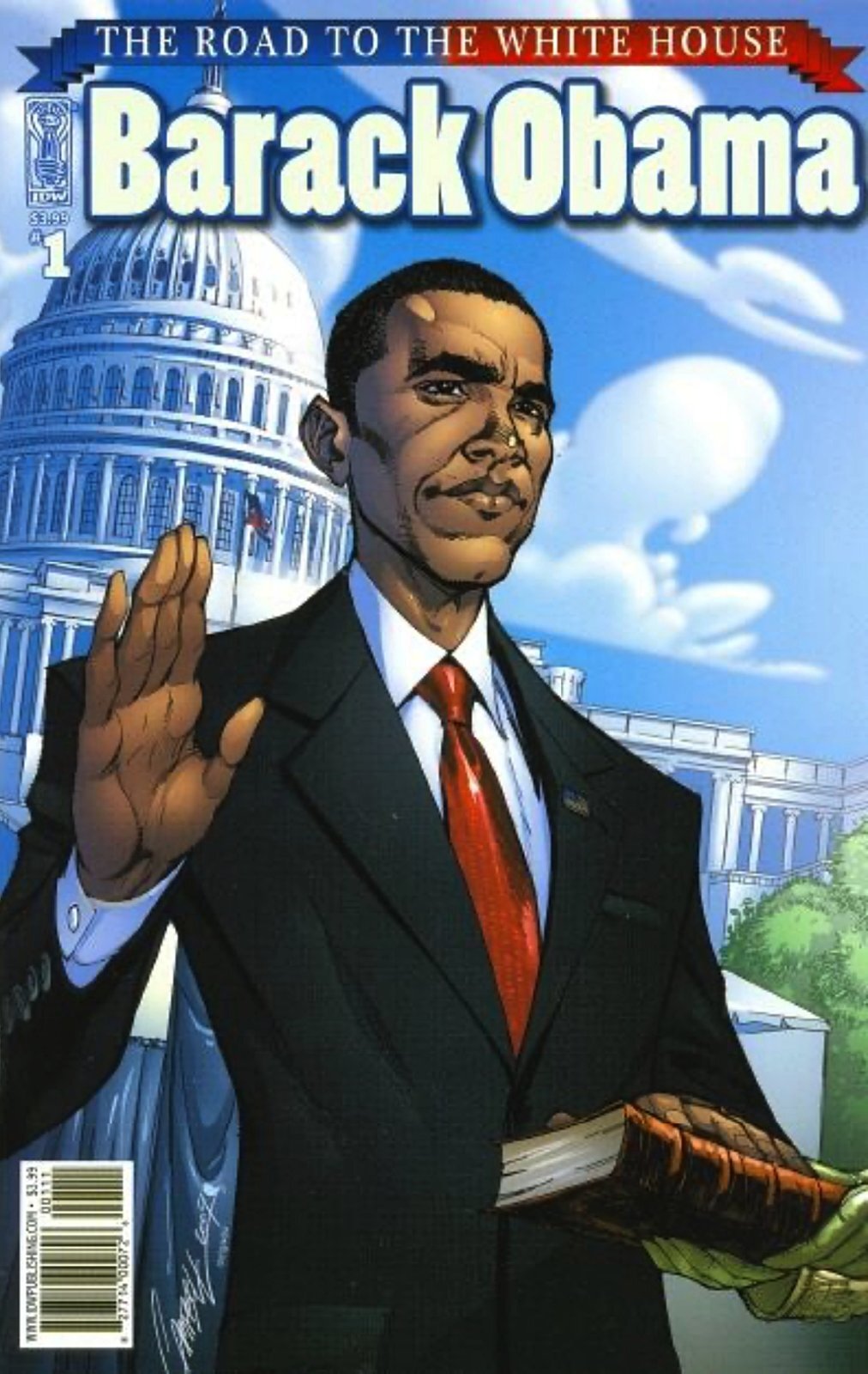Barack Obama: Road to White House #1 J Scott Campbell Cover (2009) IDW Comics