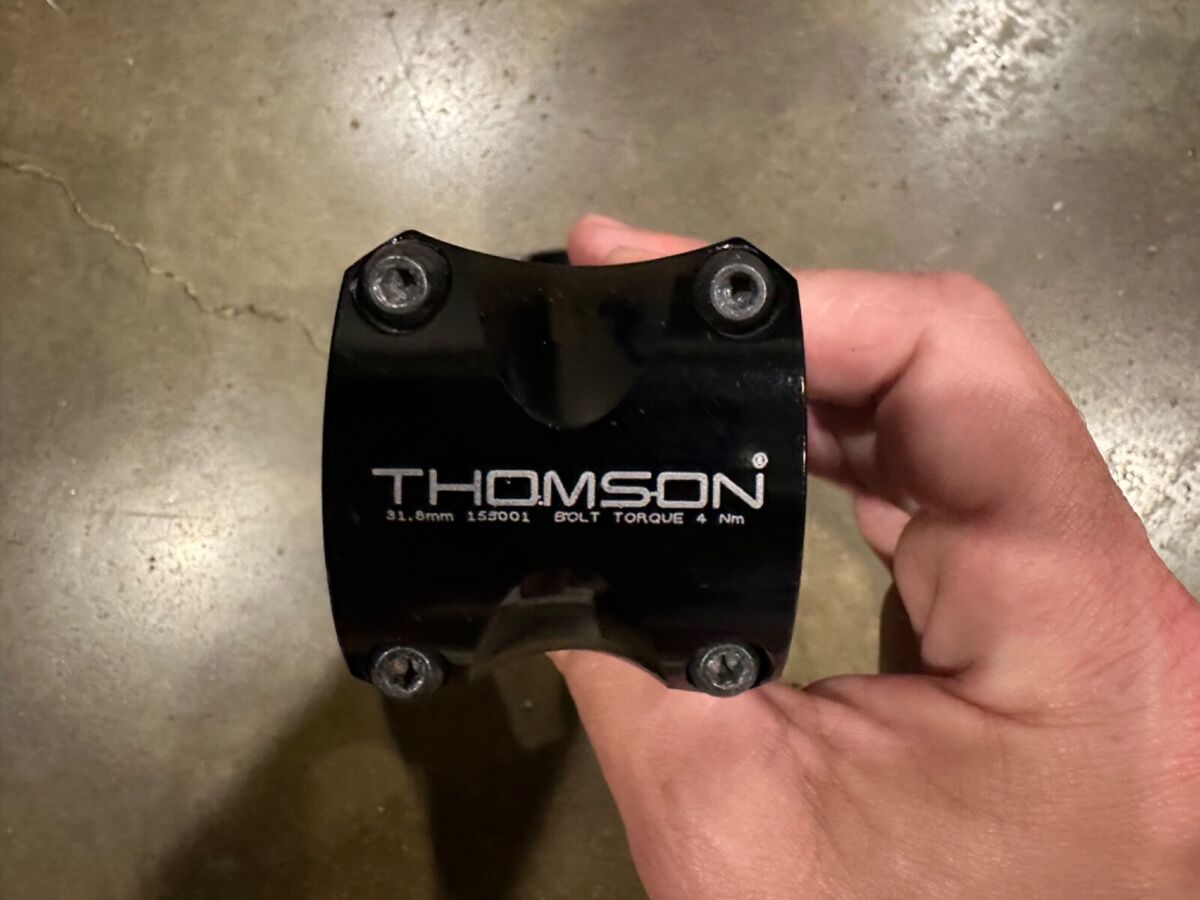 Thomson Elite X4 100mm, +/- 10 degree Bike Stem - Black | eBay Thomson Elite X4 100mm, +/- 10 degree Bike Stem - Black | eBay