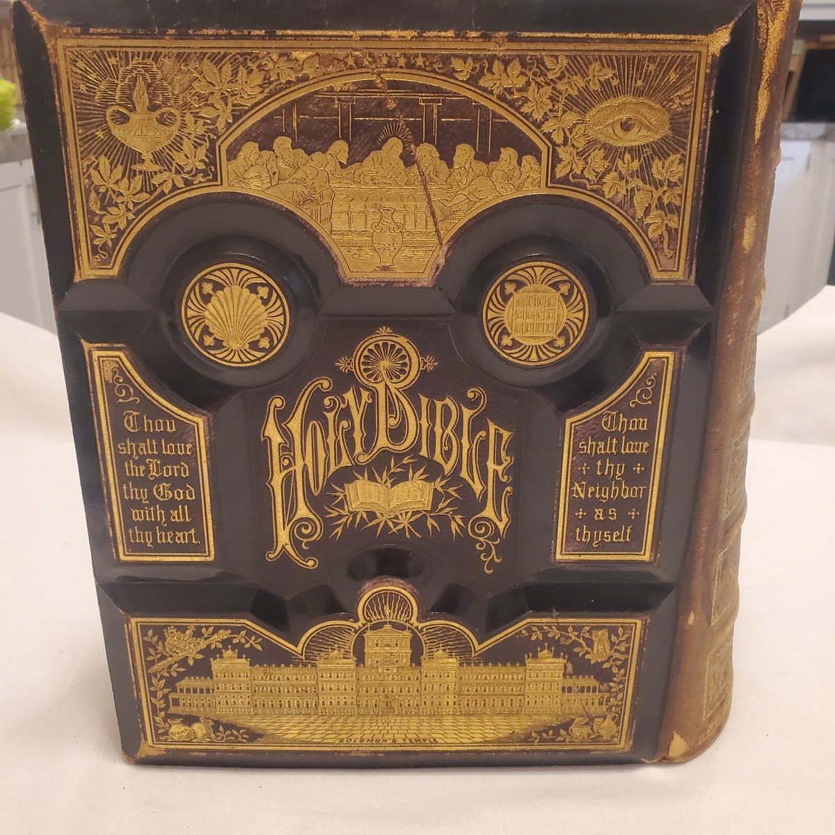 Antique Rare The Holy Bible: The Parallel Bible(Illustrated