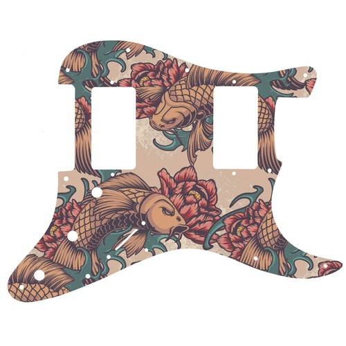NEW - Pickguard For Fender 2010-2014 MIM Blacktop Strat HH - MANY VARIETIES! - Picture 175 of 180