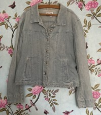 Women’s Liv A Little Denim Jacket. Large.pale Blue. Pre Owned. Gc.
