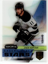 2020-21 Upper Deck Synergy Exceptional Stars Gold 109/449 Anze Kopitar Rookie 