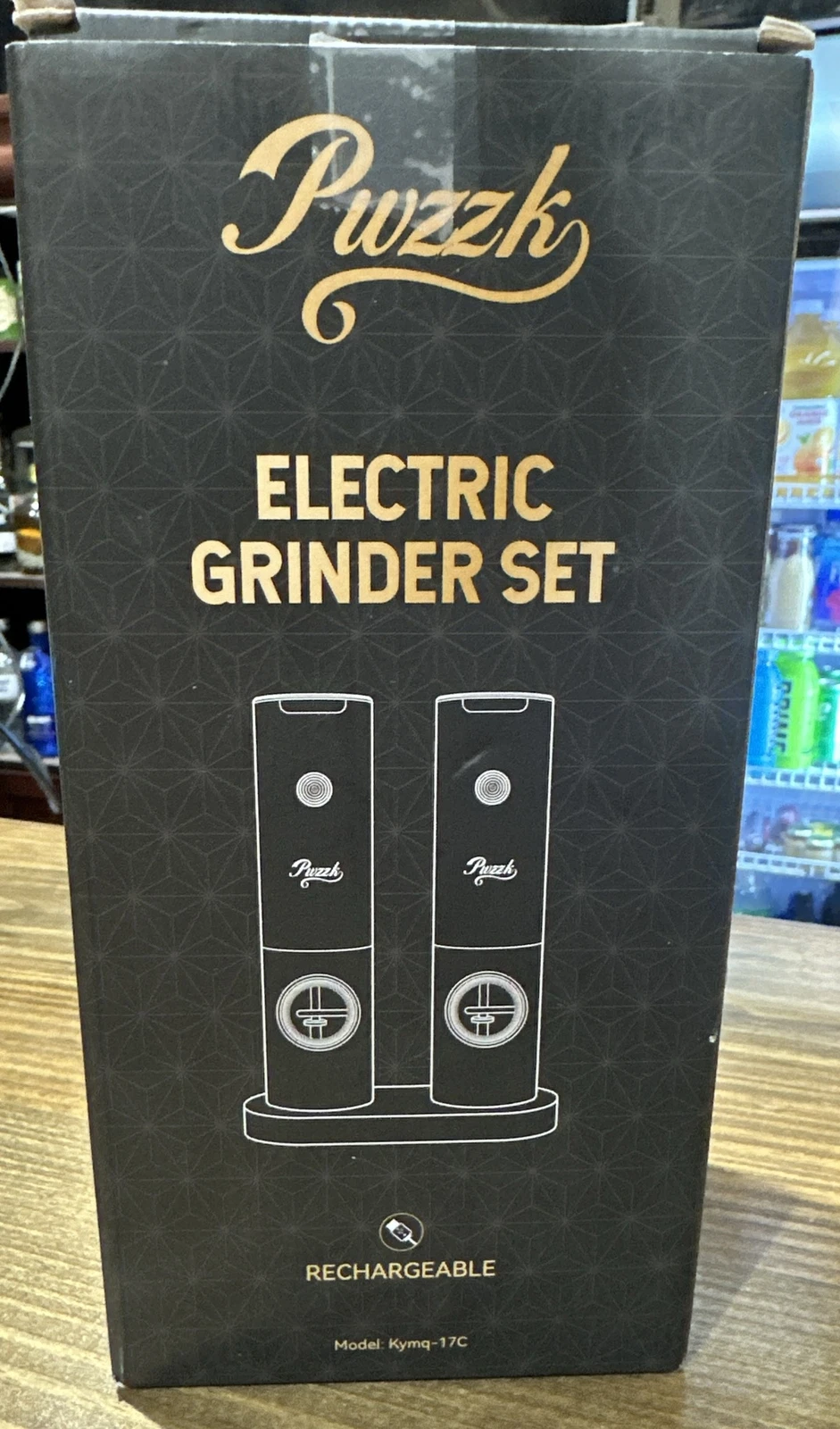 Electric Salt and Pepper Grinder Rechargeable USB - New Open Box
