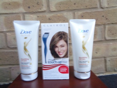 Clairol Root Touch-Up No.5 + Dove Pflegendes Öl Pflege Conditioner (X2)